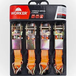 Comprar Kit 4 Cinta Catraca Móvel Para Amarração P/ Carga Camionete no Mercado Livre