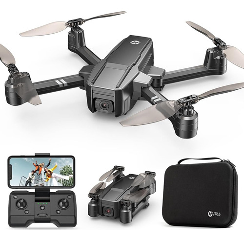 Drone Fpv Hs440 Plegable 1080p Wifi Rc Con Batería Modular Y