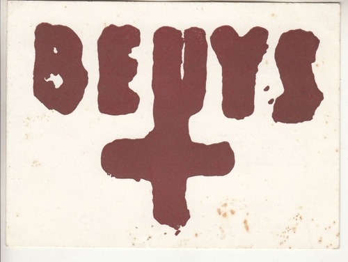 1993 Invitacion Expo Joseph Beuys En Montevideo Arte Fluxus 