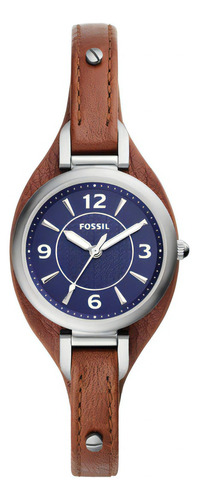 Reloj Mujer Fossil Carlie De Cuero Marrón