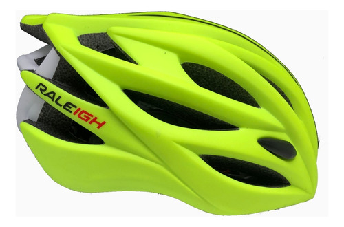 Casco Mountain Bike Raleigh 29 Ventilaciones Bicicleta Color Amarillo Talle M