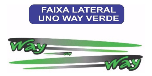 Faixa Lateral Uno Way Cor Verde Jogo (ld/le)