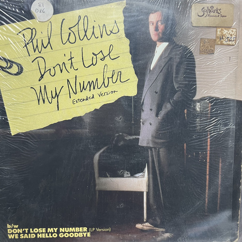 Phil Collins - Don't Lose My Number (extended Version) 12'' (Usado)