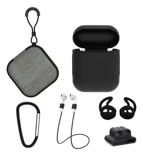 Case Estuche Funda Protector Apple AirPods - Kit 5 En 1