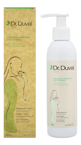  Dr. Duval Vegan Emulsión Crema Corporal Anti Estrías Vegana