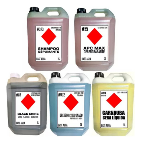 Combo 1 Auto Detailing Lavado Carnauba Silicona
