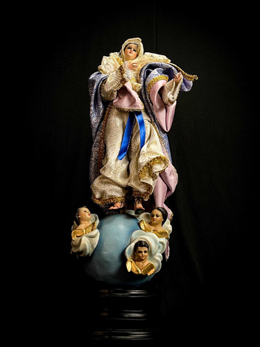 Imagen 1 de 10 de Virgen María Para Vestir 58cm Con 4 Cabezas Intercambiables
