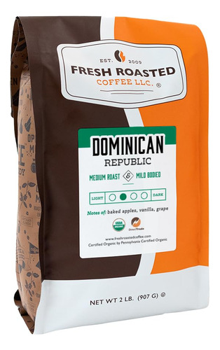 Fresh Roasted Coffee, Direct Trade Organic República Dominic