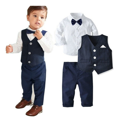 Baby Boy Caballero Traje Formal Conjunto For Niño .