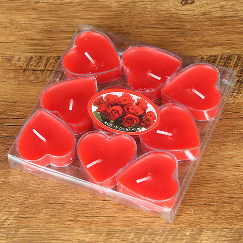 Velas De Té Velas De Té Con Forma De Corazón Velas Pequeñas