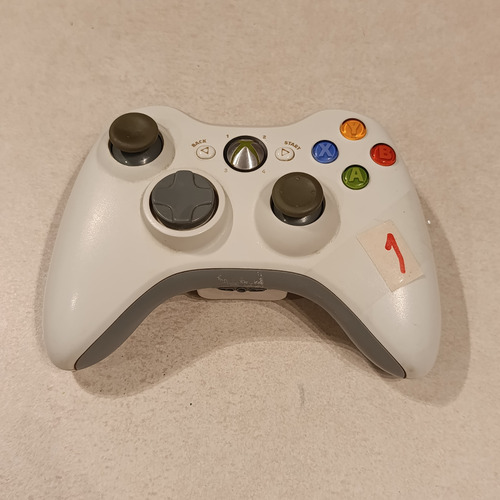 Xbox360 Joystick Blanco Original Microsoft Xbox 360 Blanco (Usado)