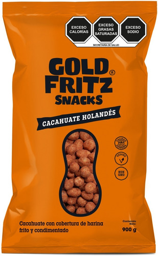 Cacahuate Holandés Gold Fritz Bolsa De 900gr