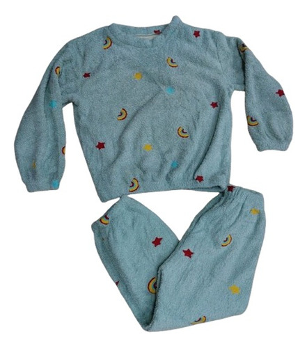Pijama 2 Piezas De Peluche Con Corderito