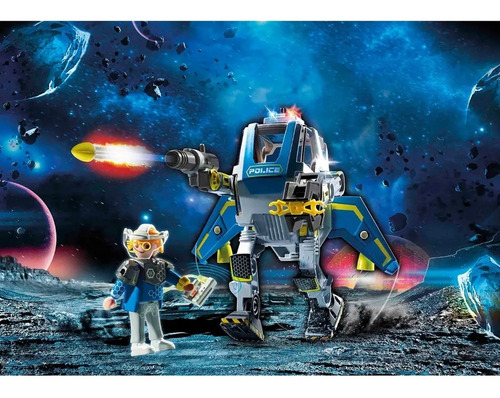 Imagem 3 de 10 de Playmobil Galaxy Police Robô Da Polícia Galáctica 70021