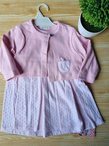 Conjunto De Vestido Y Saco Bebe 12 Meses Cod2215