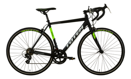 Bicicleta ruta Totem T21B414 MNX R700 S 14v frenos caliper cambios Shimano Tourney A070 color negro/verde