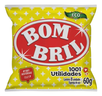 Lã De Aço Bombril Econômica Pacote Com 8 Unidades