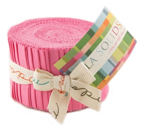 Bella Solids 30s Pink Jr Jelly Roll (jjr 27) Por Moda House.