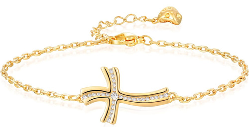 Pulsera De Oro Para Mujer  Delicada Pulsera De Tenis De Circ