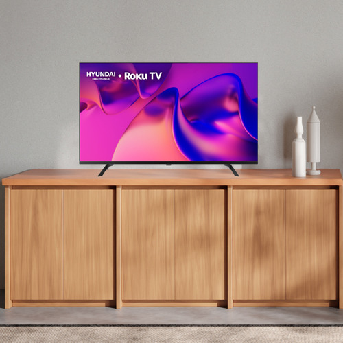 Hyundai Hyled4027rim Tv 40 Pulgadas Led Full Hd Smart Tv, Dolby Audio, Wifi Dual Band, Compatible Con Sistema Operativo Roku Con Alexa, Apple Air Play Y Google Home, Diseño Border Less (2025)