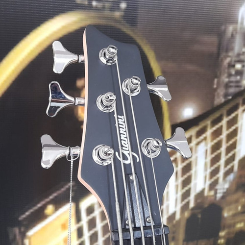 Imagem 5 de 8 de Contrabaixo Giannini 5 Cordas Ativo Gb-205a Tbl Azul