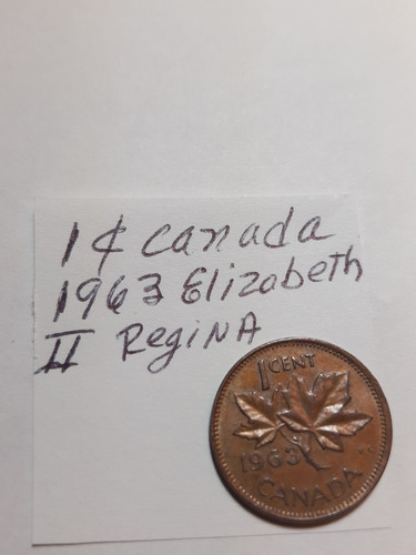 Un Centavo Canada 1963 