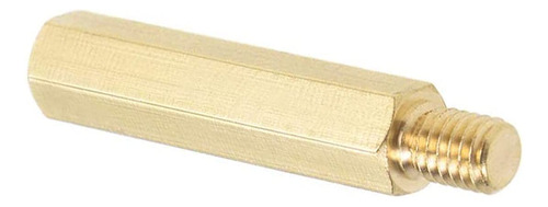 Espaciador Hexagonal Lagogia M4 X 35 Mm + 6 Mm, Latón Dorado