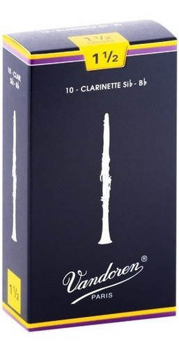 Vandoren Cr1015 Bb Clarinet Cañas Tradicionales Fuerza 1.5