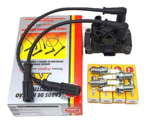 Kit Bobina+cables+bujia Ngk Fiat Palio Siena 1.4 8v Fire