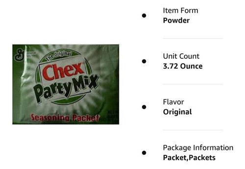 General Mill Check Party Mix Mezcla De Condimentos Sabor Ori