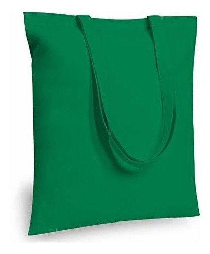 Topdesign 24-pack Economical 16 X15  Kelly Green Cotton Tote