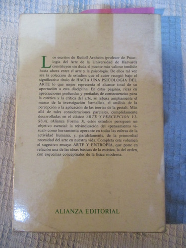 Imagen 2 de 9 de R. Arnheim - Hacia Una Psicología Del Arte. Arte Y Entropía