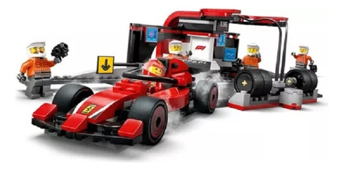 Lego 60443 Formula 1 Pit Stop E Equipe Da F1 Carro Ferrari 322 Lego City