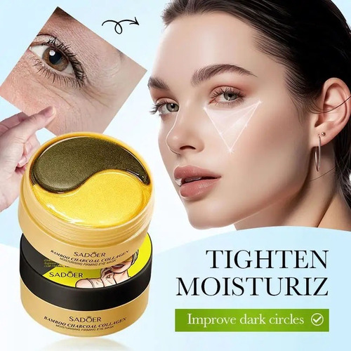 Parches Hidrogel Para Eliminar Ojeras Sadoer De Colágeno Carbón De Bambú Día/noche