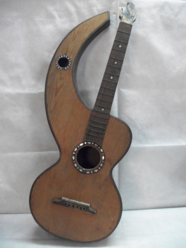 Antigua Guitarra A Restaurar Aplicaciones Nacar 