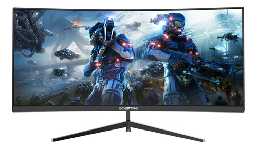 Monitor gamer curvo Sceptre C305B-200UN led 30" negro 100V/240V