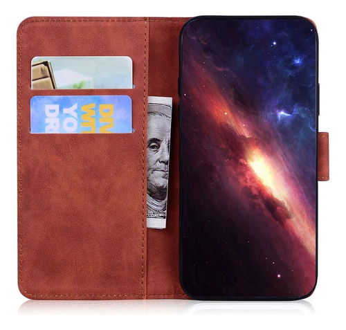 Funda Tipo Cartera Magnética De Piel Sintética Para Oppo A58 4g Con Ranuras Para Tarjetas Y Funda Protectora Con Función Atril
