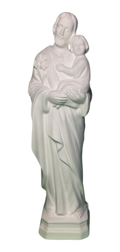San Jose Con Niño Figura De Yeso Decorativa