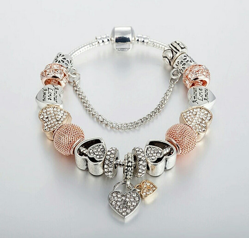 Pulseira Estilo Pandora Vivara Moda Luxuosa E Estilosa.