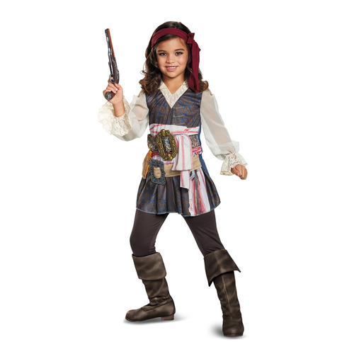 Disfraz Para Niña Capitán Jack Sparrow Talla Small 4-6