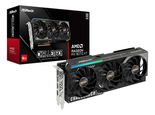 Placa De Video Asrock Radeon Rx 9070 Xt Challenger, 16gb