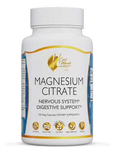 Citrato De Magnesio Dra Coco March 120 Capsulas Vegan Import