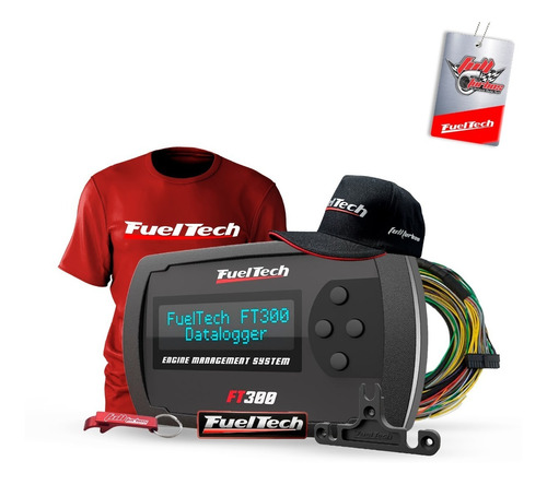 Imagem 1 de 7 de Ft300 Fueltech C/ Chicote+ Mega Brinde Camiseta Bordo Gel Bc