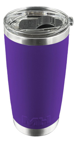 Vaso Térmico Master Holder 20 Oz Tapa Antiderrame Frio/calor Color Morado Liso