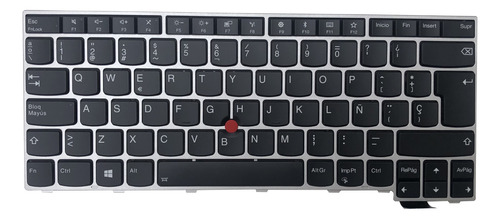 Teclado Para Lenovo Thinkpad T460s T470s Marco Plata Lum Esp