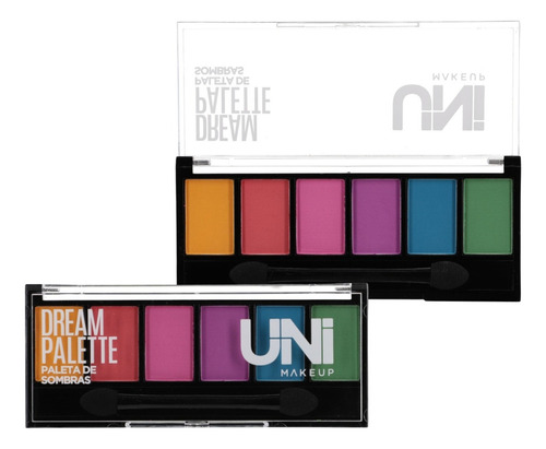 Paleta De Sombras 6 Cores - Uni Makeup Dream Palette