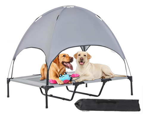 Cama Para Perros Al Aire Libre Con Dosel Cuna Elevada Para P