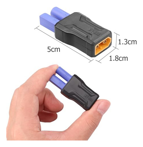 Adaptadores Xt60 A Ec5 - Pack 2 Unidades Para Drones