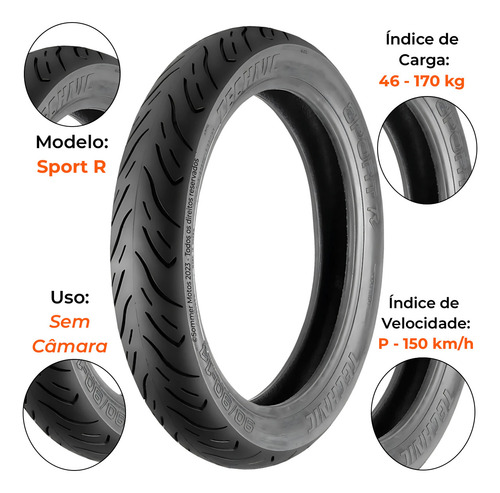 Par Pneu Cruisym 150 90-90-14 + 100-90-14 Technic