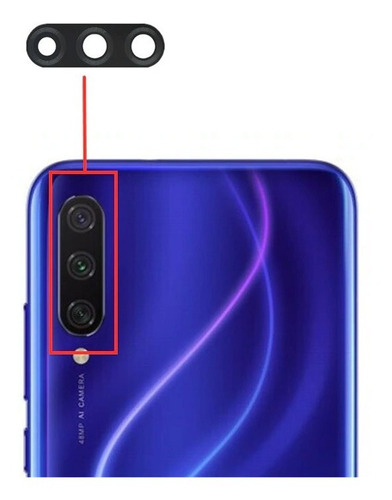 Luna Glass Lente Camara Xiaomi Redmi Mi A3 Repuesto